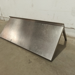 Stainless steel wall shelf - 100x40 cm
